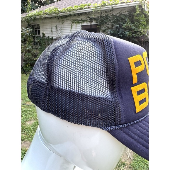 Otto Trucker Hat Port Baby Dark Blue & Yellow Snapback Cool - Picture 6 of 12